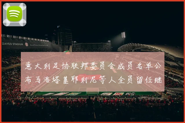 意大利足协联邦委员会成员名单公布马洛塔基耶利尼等人全员留任继续服务