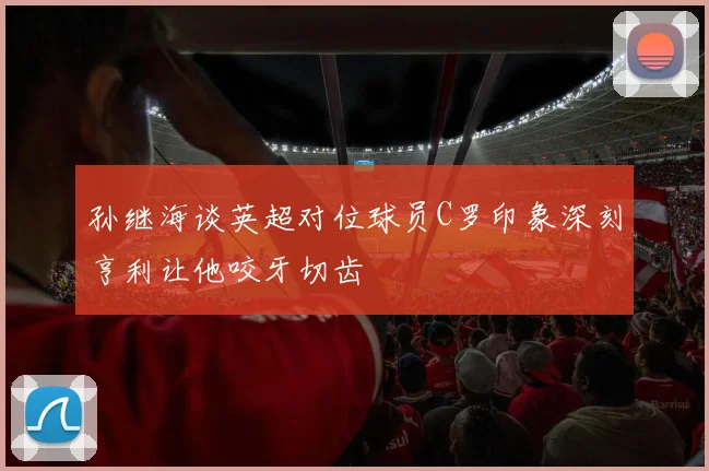 孙继海谈英超对位球员C罗印象深刻亨利让他咬牙切齿